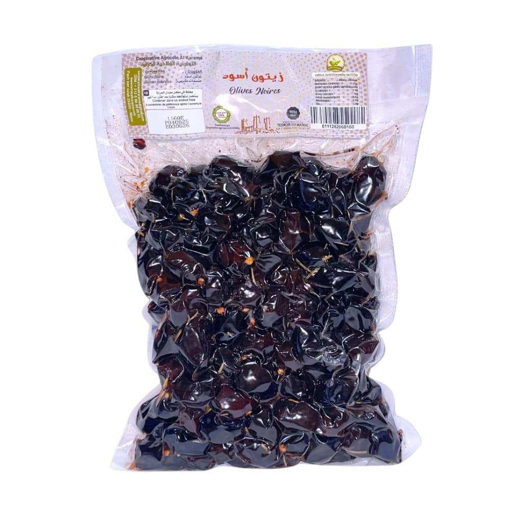 Olives noires naturelles — 500g